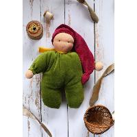 Doudou Lutin Waldorf  23 cm Tulipe