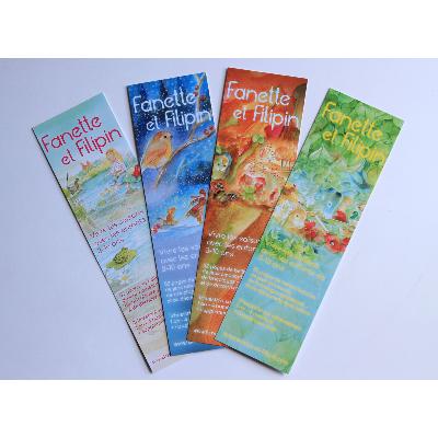 Lot de 4 marque-pages