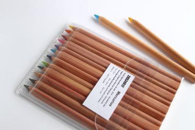 Crayons de couleur non laqués 12 couleurs