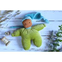 Doudou Waldorf  16 cm Griotte
