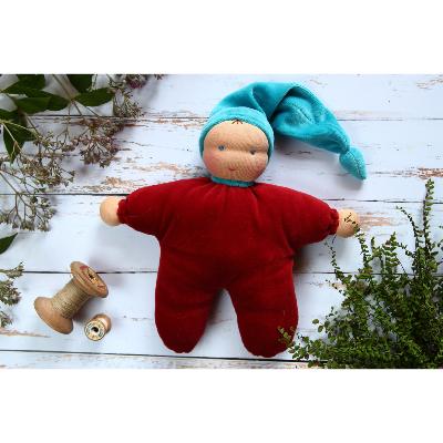 Doudou Lutin Waldorf  23 cm Jasmin