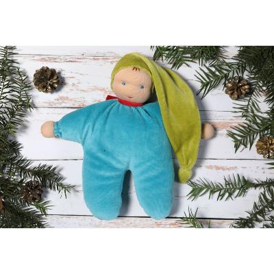 Doudou Lutin Waldorf  23 cm Coquelicot